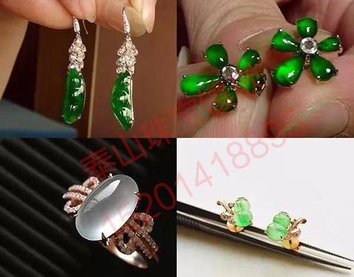 翡翠戒指镶嵌图片